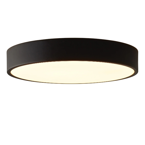 Mainstays 13" Flush Mount Light Integrated LED 3CCT Black Trim Finish